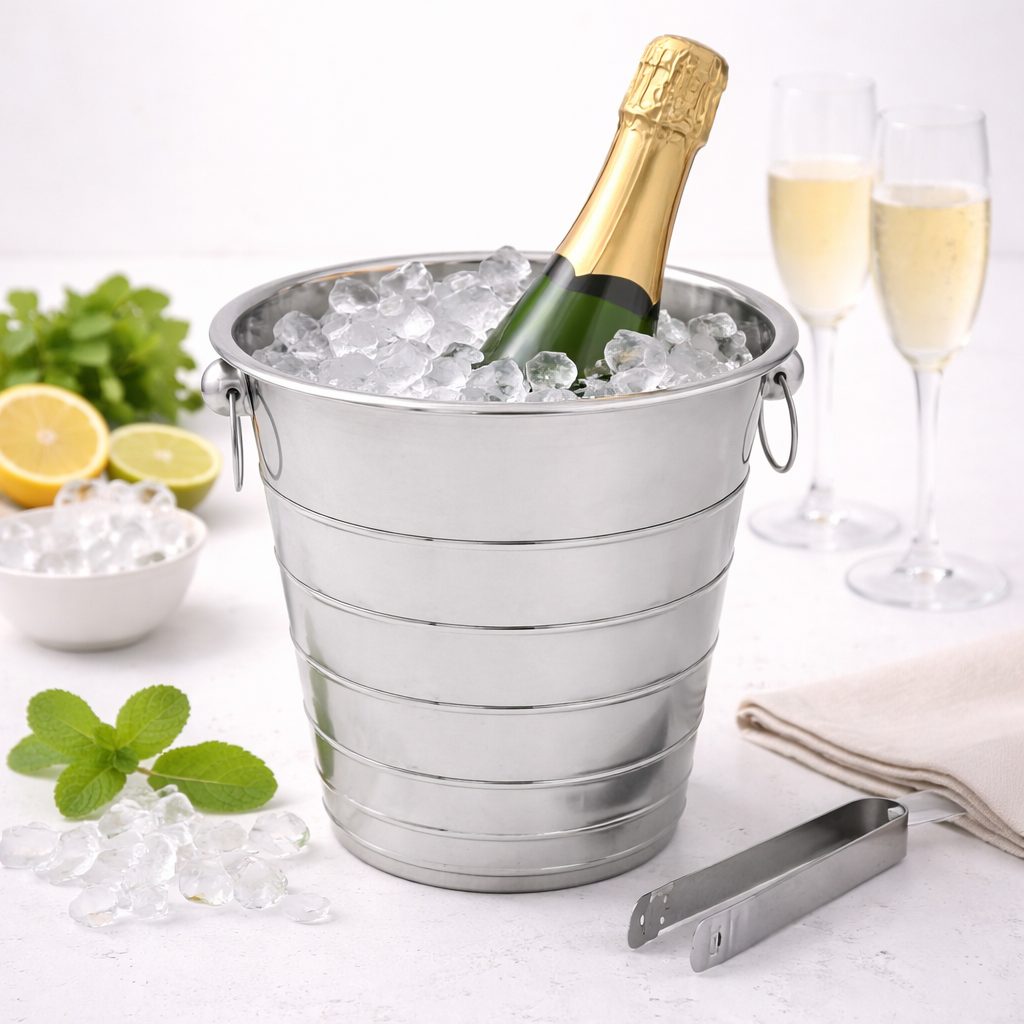 2 CHAMPANERAS 4.2 LITROS EN ACERO INOX. ENVIO INCLUIDO