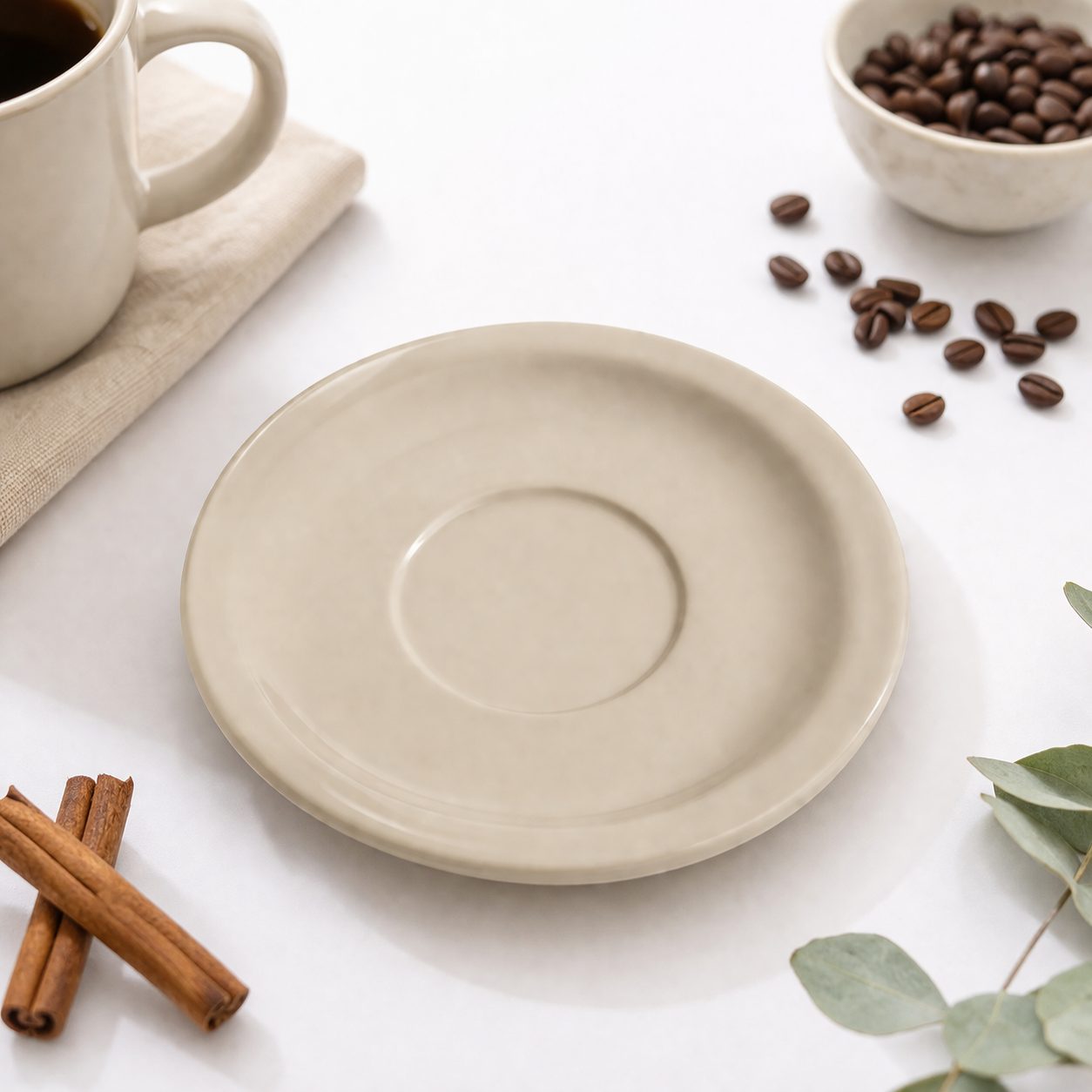 48 PORTA TAZAS 14X14CM. MELAMINA BEIGE, ENVIO GRATIS