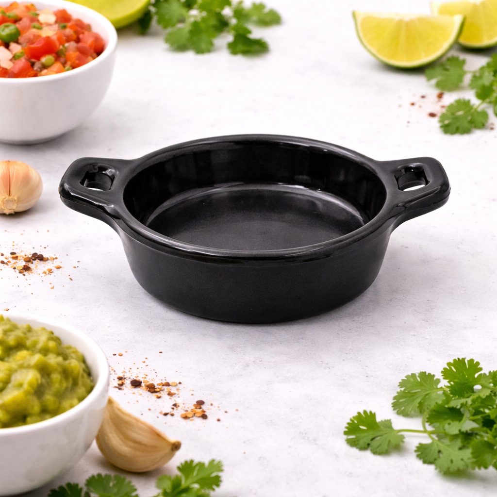 72 CAZUELITASenvio gratis,  MELAMINA NEGRA REDONDAS 10CM PARA APERITIVOS,ENVIO INCLUIDO