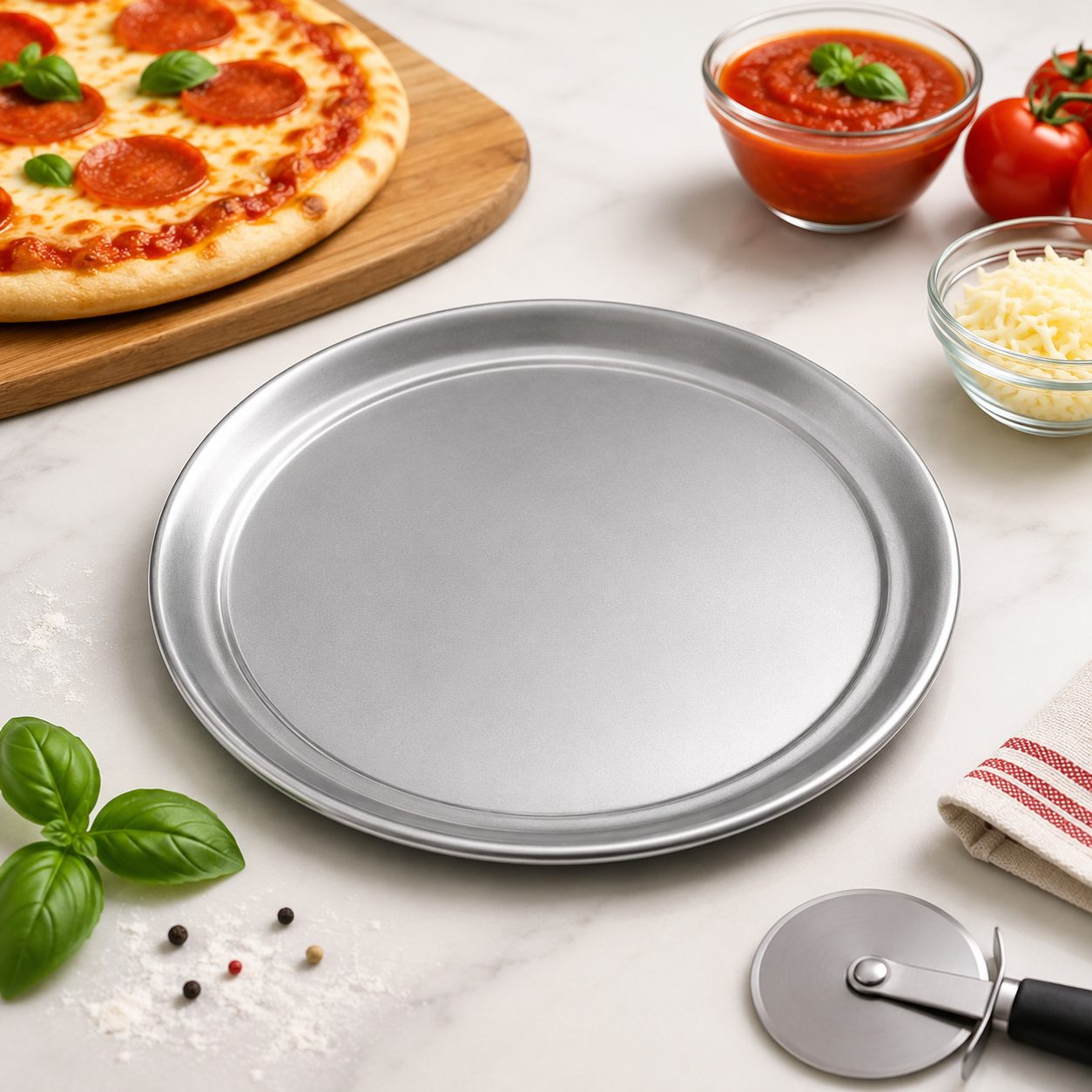 CHAROLA PARA PIZZA 10" 25CM ALUMINIO, ENVIO GRATIS
