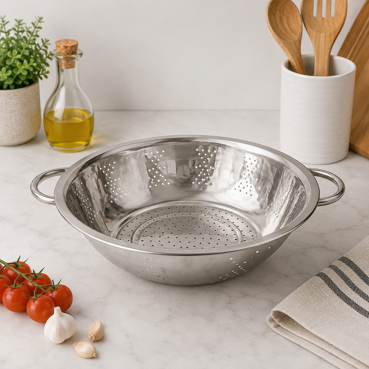 CAJA DE 50 ESCURRIDORES 35X10CM AC.INOX. DOBLE ASA, ENVIO GRATIS